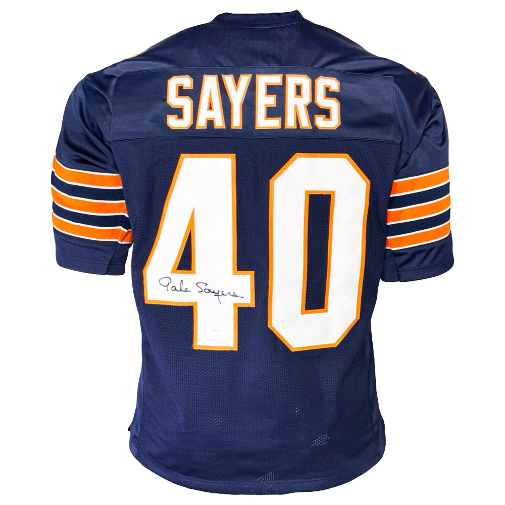 Gale Sayers Signed Chicago Blue Football Jersey (JSA)