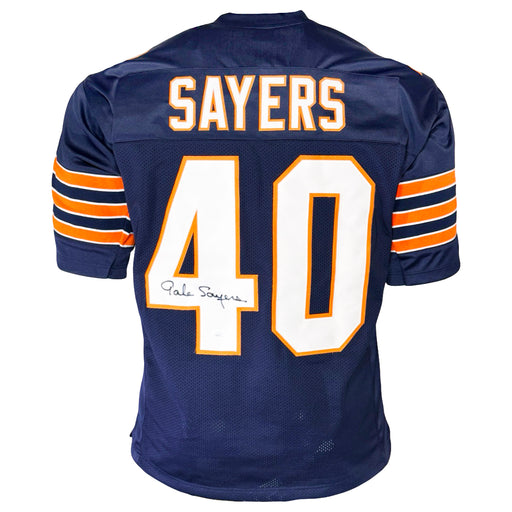 Gale Sayers Signed Chicago Blue Football Jersey (JSA)