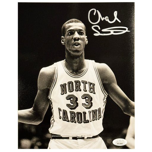 Charlie Scott Signed North Carolina College Pose 3 Basketball 8x10 Photo (JSA)