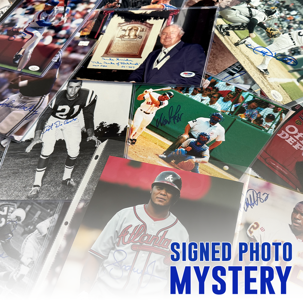 Signed 8x10 Sports Memorabilia Mystery