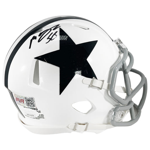 Mazi Smith Signed Dallas Cowboys Throwback Speed Mini Football Helmet (JSA)