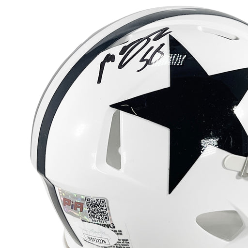 Mazi Smith Signed Dallas Cowboys Throwback Speed Mini Football Helmet (JSA)