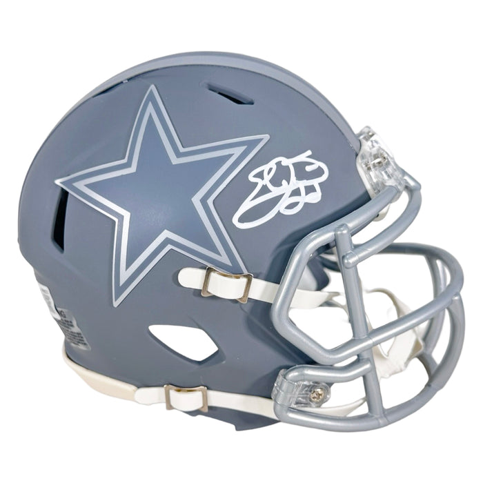 Emmitt Smith Signed Dallas Cowboys Slate Alternate Speed Mini Football Helmet (Beckett)