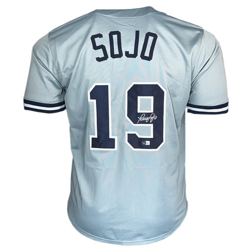 Luis Sojo Signed New York Grey Baseball Jersey (Beckett)