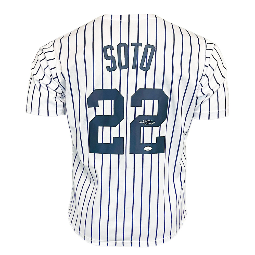 Juan Soto Signed New York Pinstripe Baseball Jersey (JSA)