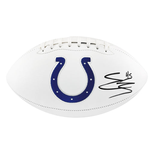 EJ Speed Signed Indianapolis Colts Official NFL Team Logo White Football (Beckett)