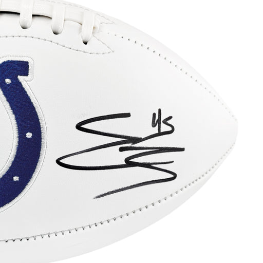 EJ Speed Signed Indianapolis Colts Official NFL Team Logo White Football (Beckett)