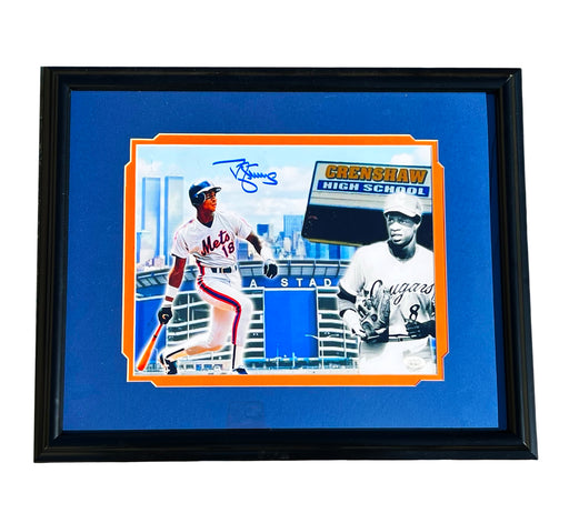 Darryl Strawberry Signed Crenshaw Baseball Framed 11x14 Photo (JSA)