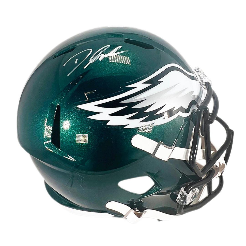 D'Andre Swift Signed Philadelphia Eagles Speed Full-Size Replica Football Helmet (JSA) - RSA