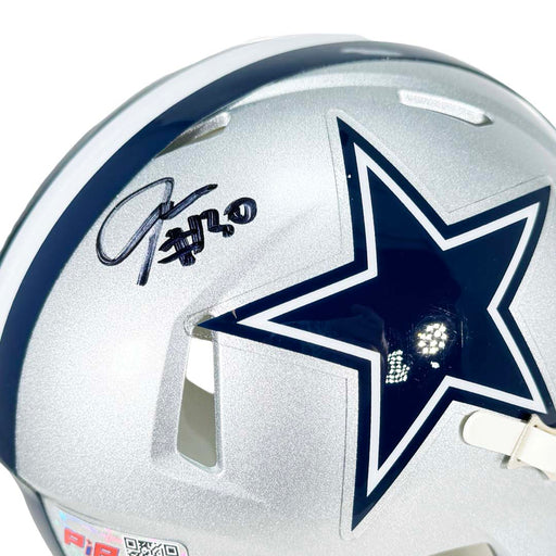 Juanyeh Thomas Signed Dallas Cowboys Speed Mini Football Helmet (JSA)