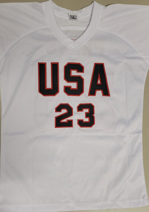 Christen Press Signed USA Olympic White Soccer Jersey (JSA)