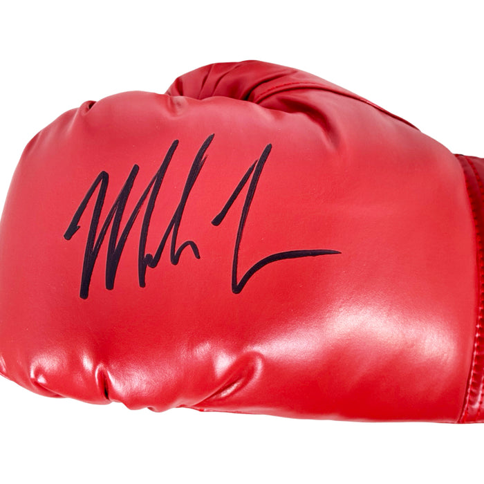 Mike Tyson Autographed Red Boxing Glove (JSA)