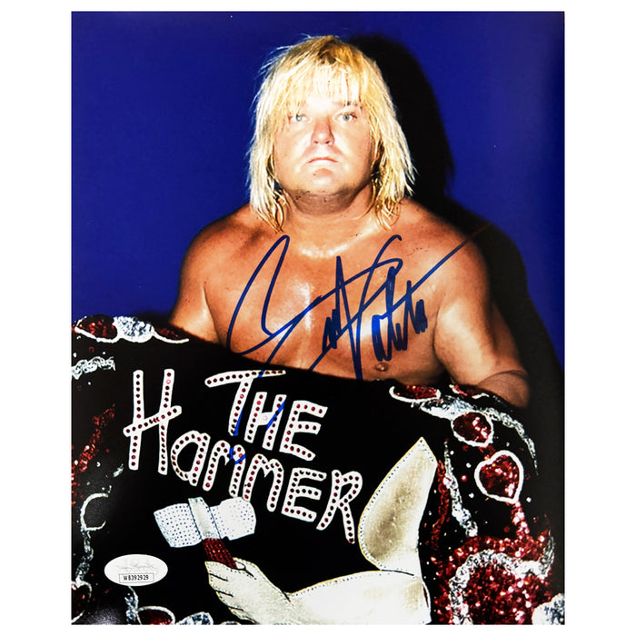 Greg Valentine Signed Pose 3 Wrestling 8x10 Photo (JSA)