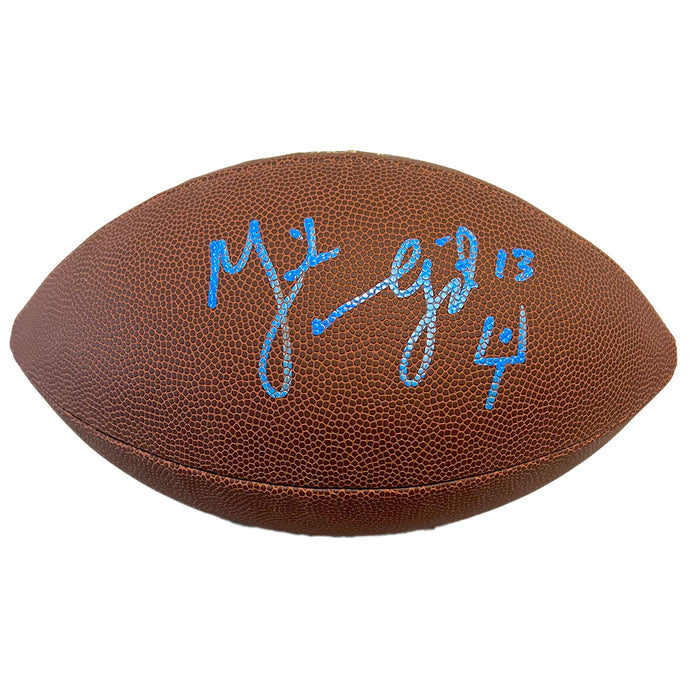 Mike Vanderjagt Signed Wilson Official NFL Replica Football (JSA)