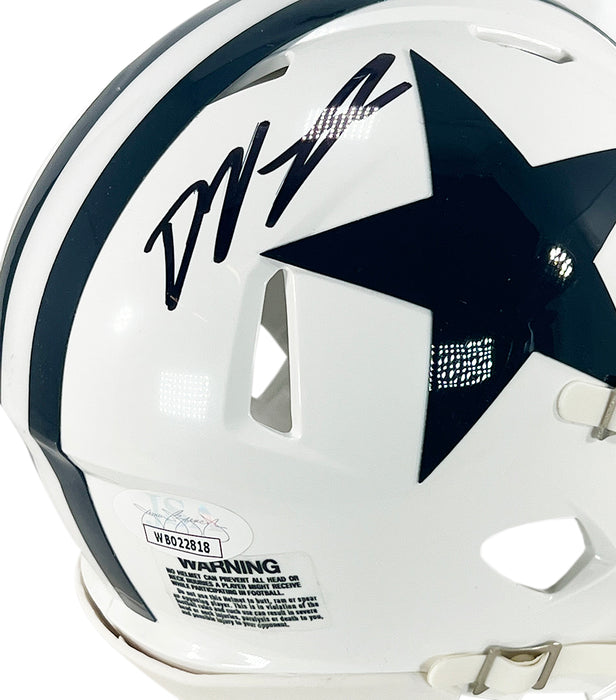 Deuce Vaughn Signed Dallas Cowboys Throwback Speed Mini Football Helmet (JSA)