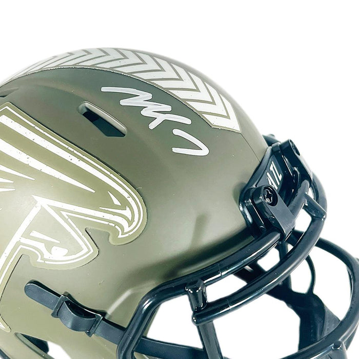 Michael Vick Signed Eagles Salute to Service Speed Mini Helmet