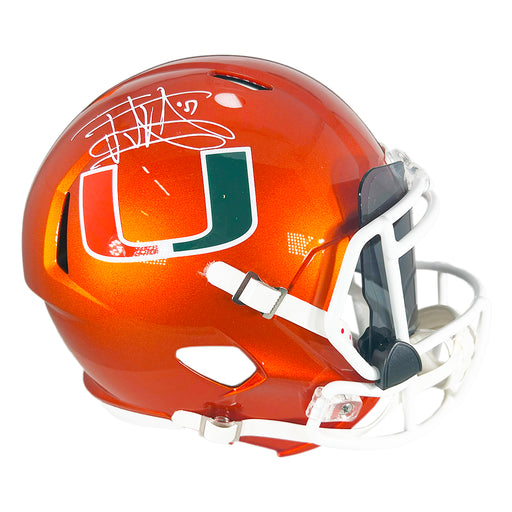 Jonathan Vilma Signed Miami Hurricanes Flash Full-Size Replica Football Helmet (Fanatics)