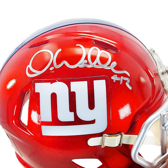 Darren Waller Signed New York Giants Speed Mini Football Helmet (JSA)