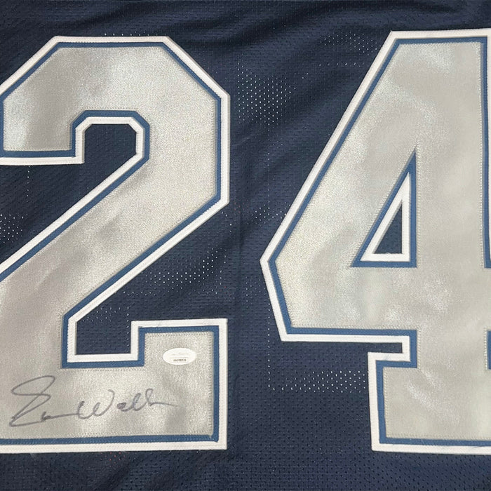 Everson Walls Signed Dallas Blue Grey Numbers Football Jersey (JSA)