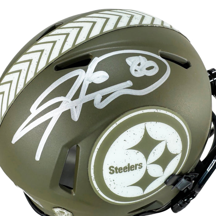 Hines Ward Autographed Pittsburgh Steelers Speed Mini Football shops Helmet (JSA)