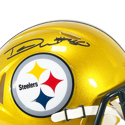 Troy Polamalu Autographed Pittsburgh Steelers Flash Yellow Speed