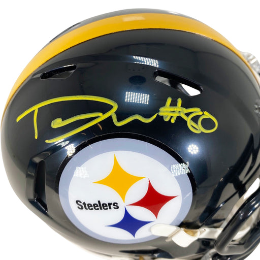 Kenny Pickett Autographed Steelers Speed Mini Throwback Helmet Beckett