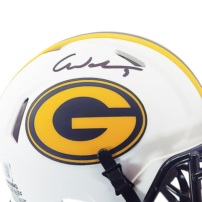 Christian Watson Autographed Green Bay Packers Lunar Speed Mini