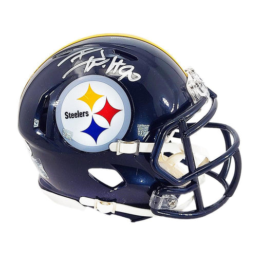 TJ Watt Signed Pittsburgh Steelers Speed Mini Football Helmet (Beckett) - RSA