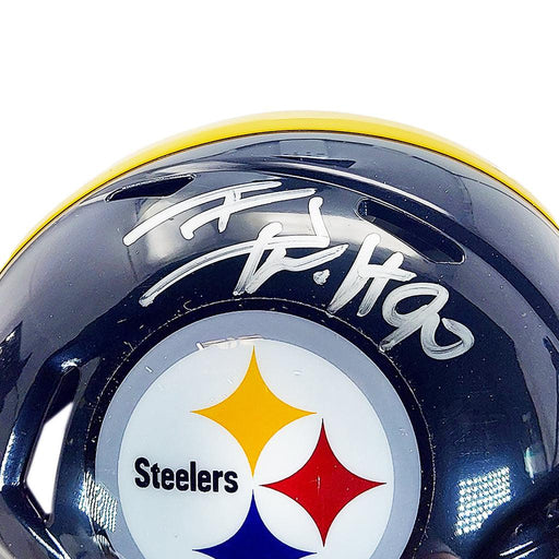 TJ Watt Signed Pittsburgh Steelers Speed Mini Football Helmet (Beckett) - RSA