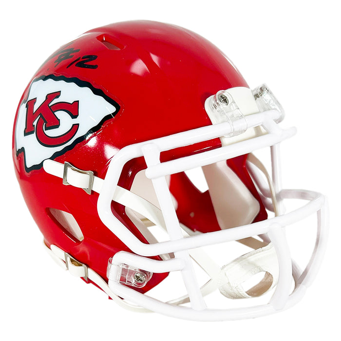 Jared Wiley Signed Kansas City Chiefs Speed Mini Football Helmet (Beckett)