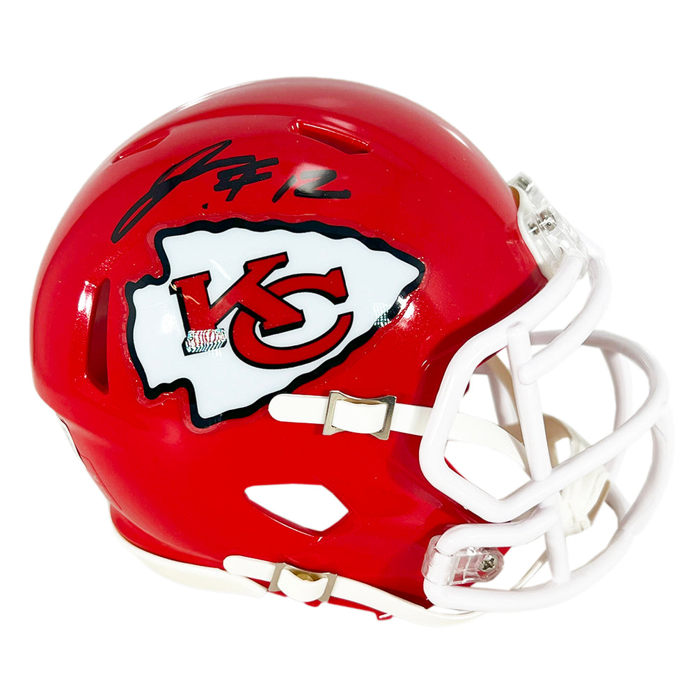 Jared Wiley Signed Kansas City Chiefs Speed Mini Football Helmet (Beckett)