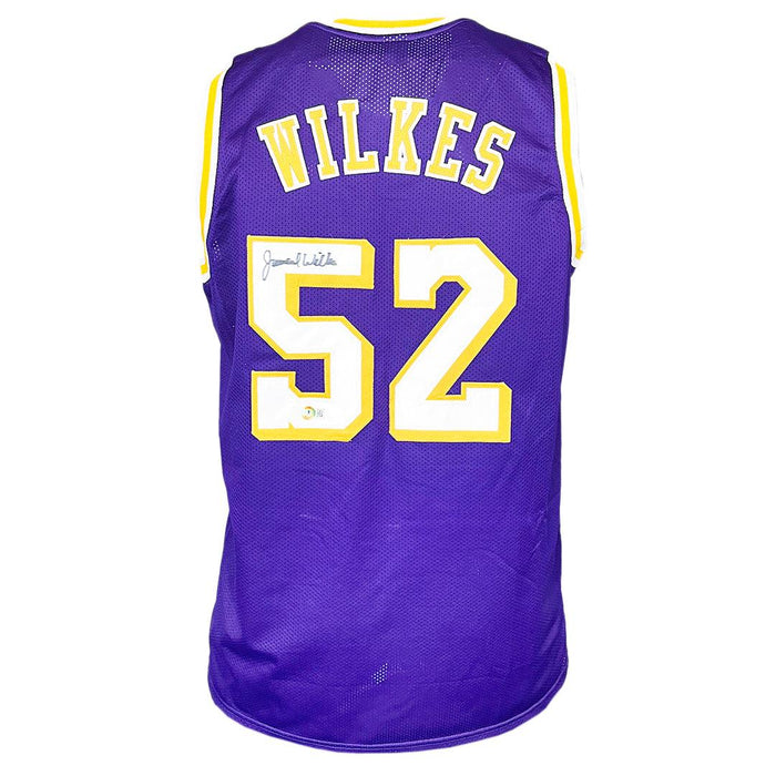 Jamaal Wilkes Signed Los Angeles Purple Basketball Jersey (Beckett) - RSA