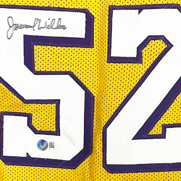Jamaal Wilkes Signed Los Angeles Yellow Basketball Jersey (Beckett)