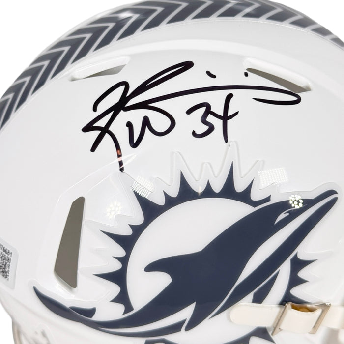 Ricky Williams Signed Miami Dolphins Salute to Service 2024 Mini Football Helmet (Beckett)