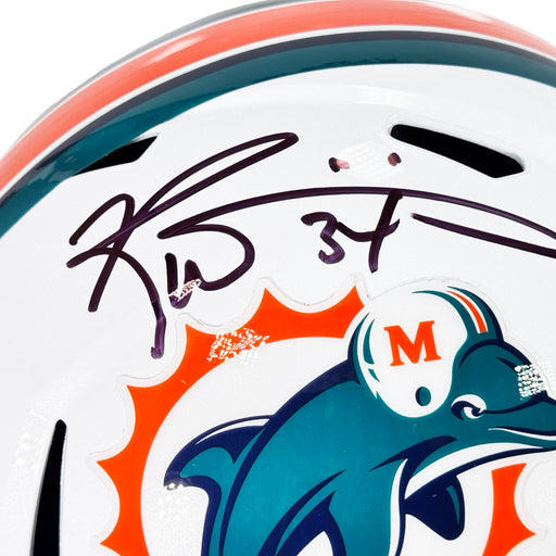 Ricky Williams Signed Miami Dolphins Throwback Speed Full-Size Replica Football Helmet (Beckett)