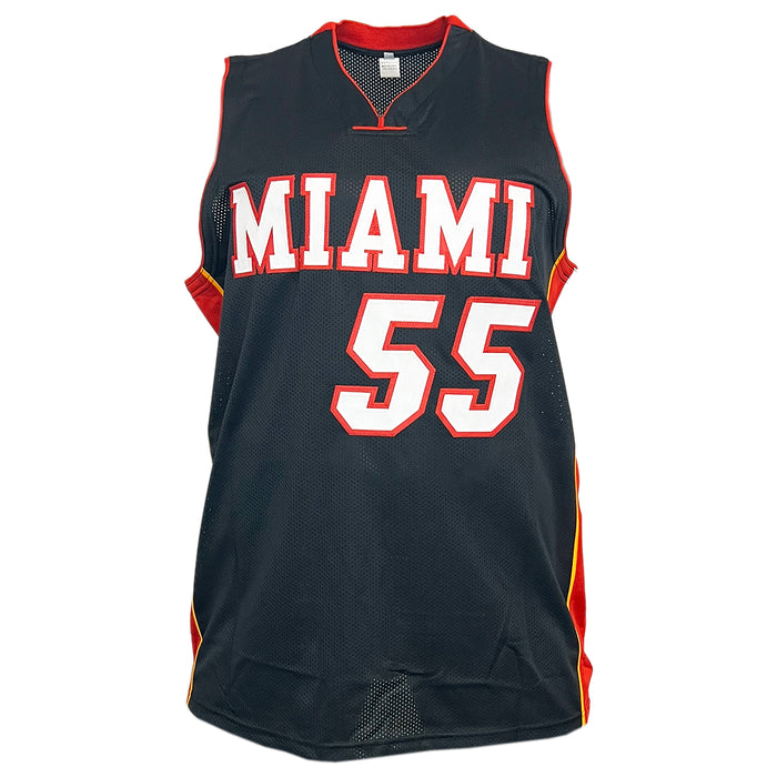 Jason Williams Signed 06 Champs Inscription Miami Black Basketball Jersey (JSA)