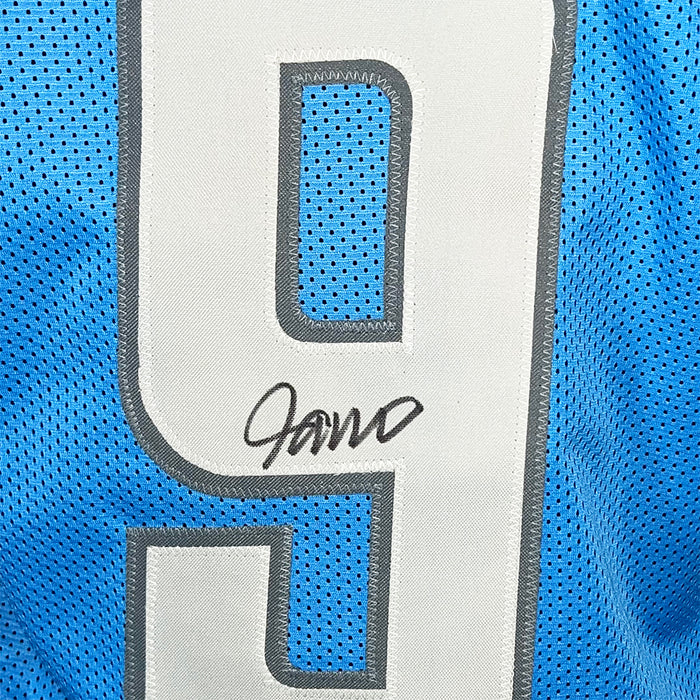 Jameson Williams Signed Detroit Light Blue Football Jersey (Beckett)