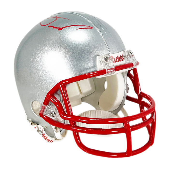 Damien Williams Signed New England Patriots Mini Replica Football Helmet (JSA)