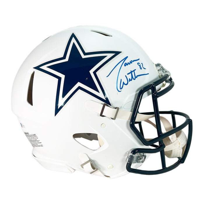 Jason Witten Signed Dallas Cowboys Authentic Flat White Speed Full-Size Football Helmet (Beckett)