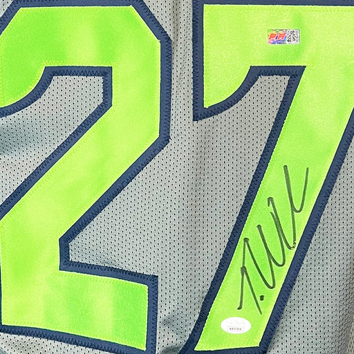 Tariq Woolen Signed Seattle Grey Football Jersey (JSA)