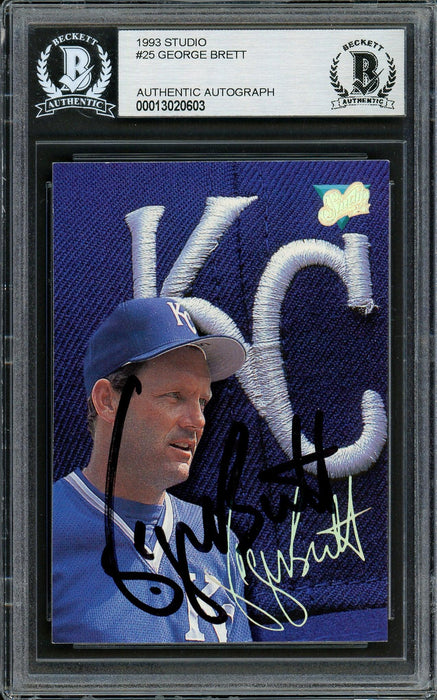 George Brett Autographed Blue Kansas City Royals Jersey