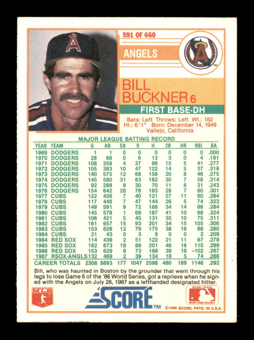bill buckner card
