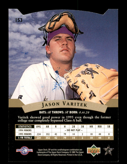 Jason Varitek Autographed 1995 SP Minor League Rookie Card #153 Boston — RSA