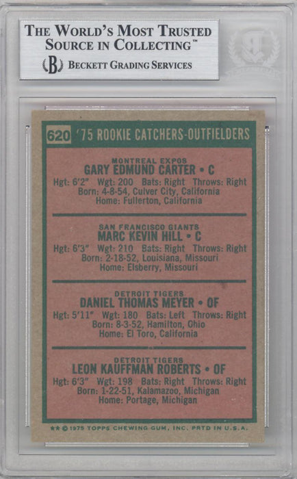 Marc Hill & Leon Roberts Autographed 1975 Topps Rookie Card #620 Beckett BAS #10211293 - RSA