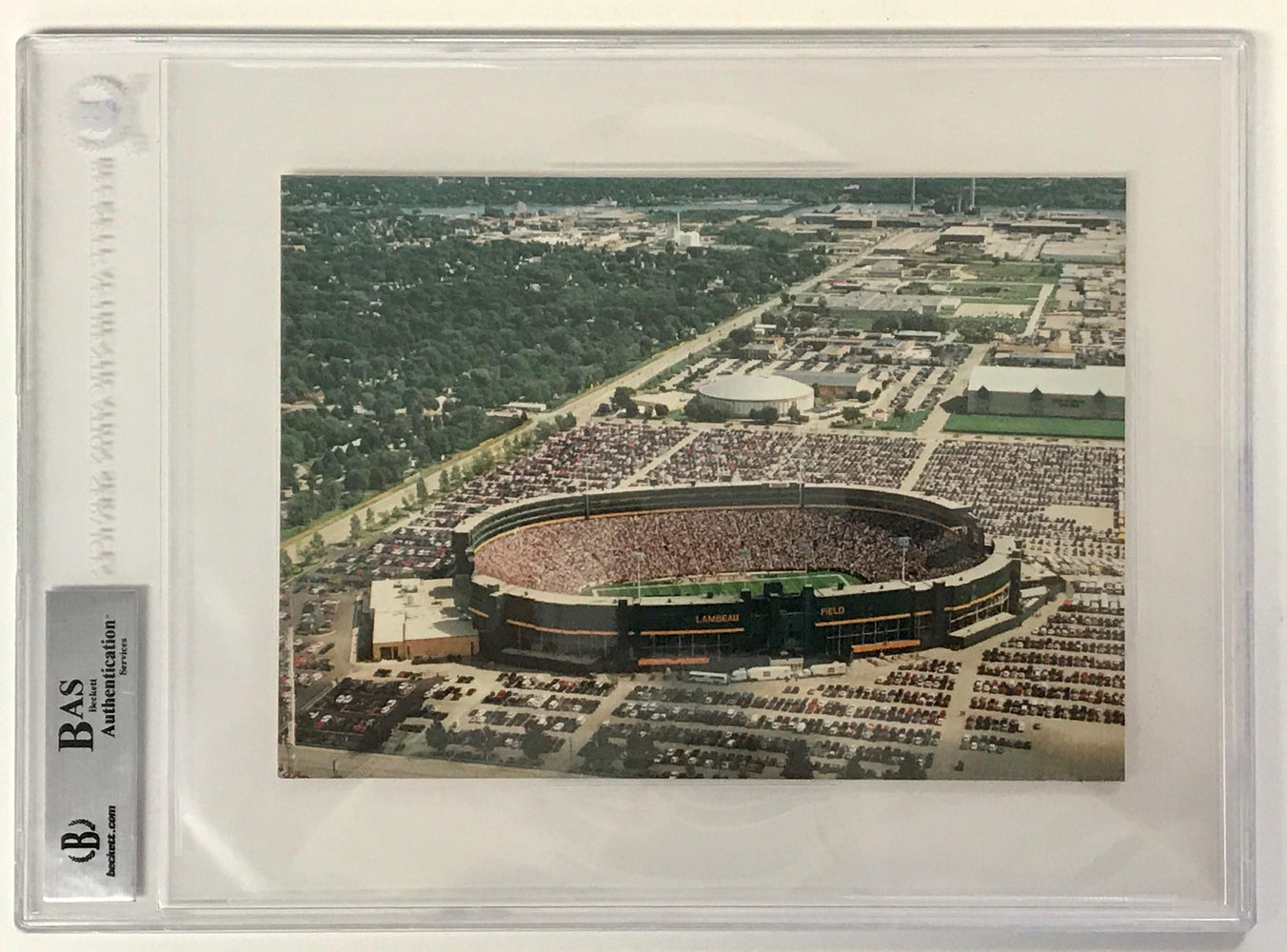 11-Signature Green Bay Packers Signed Lambeau Field Postcard (BAS 10566035) - RSA