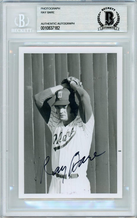 Ray Bare Autographed 3.5x5 Photo St. Louis Cardinals, Detroit Tigers Beckett BAS #10837182 - RSA