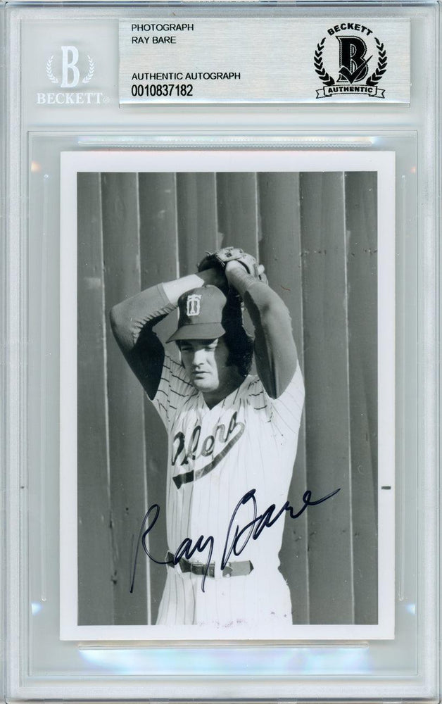 Ray Bare Autographed 3.5x5 Photo St. Louis Cardinals, Detroit Tigers Beckett BAS #10837182 - RSA