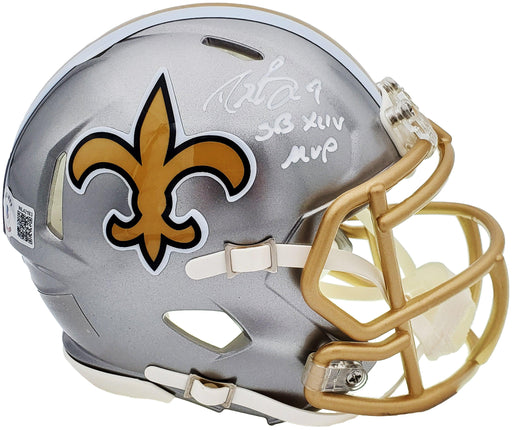 DREW BREES AUTOGRAPHED SIGNED N.O. SAINTS MINI HELMET CERTIFIED AUTHENTIC