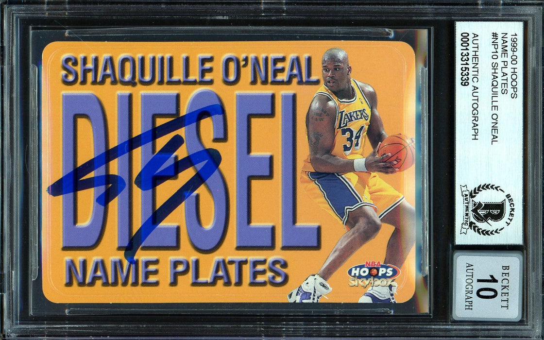 SHAQUILLE O'NEAL AUTOGRAPHED LOS ANGELES LAKERS