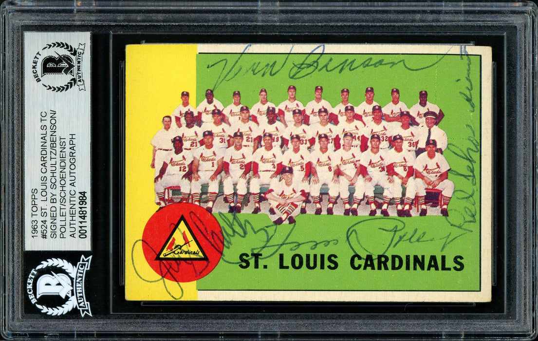 Red Schoendienst St Louis Cardinals Autographed Authentic